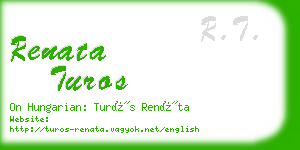 renata turos business card